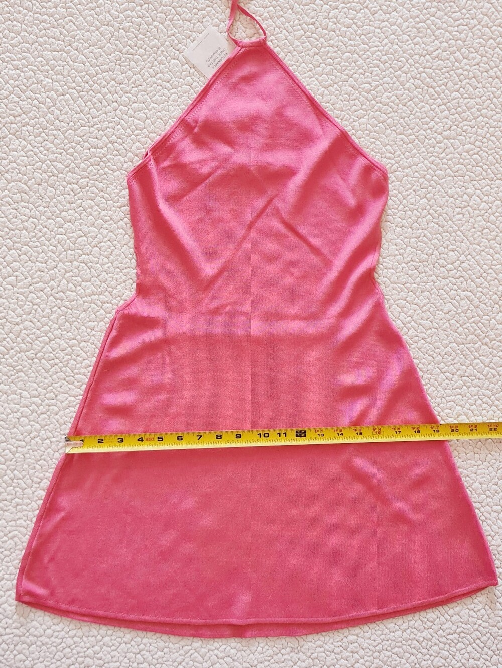 CULT GAIA Leslie Knit Halter Dress In Pink Blossom Size L Org $318 - Picture 11 of 12
